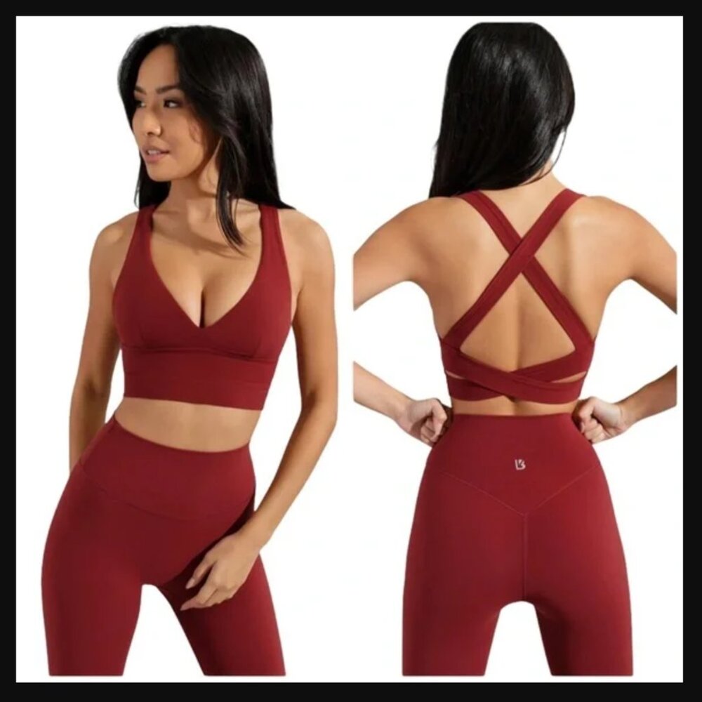 Buffbunny - Alpha Sports Bra - Vineyard Dark Red - S